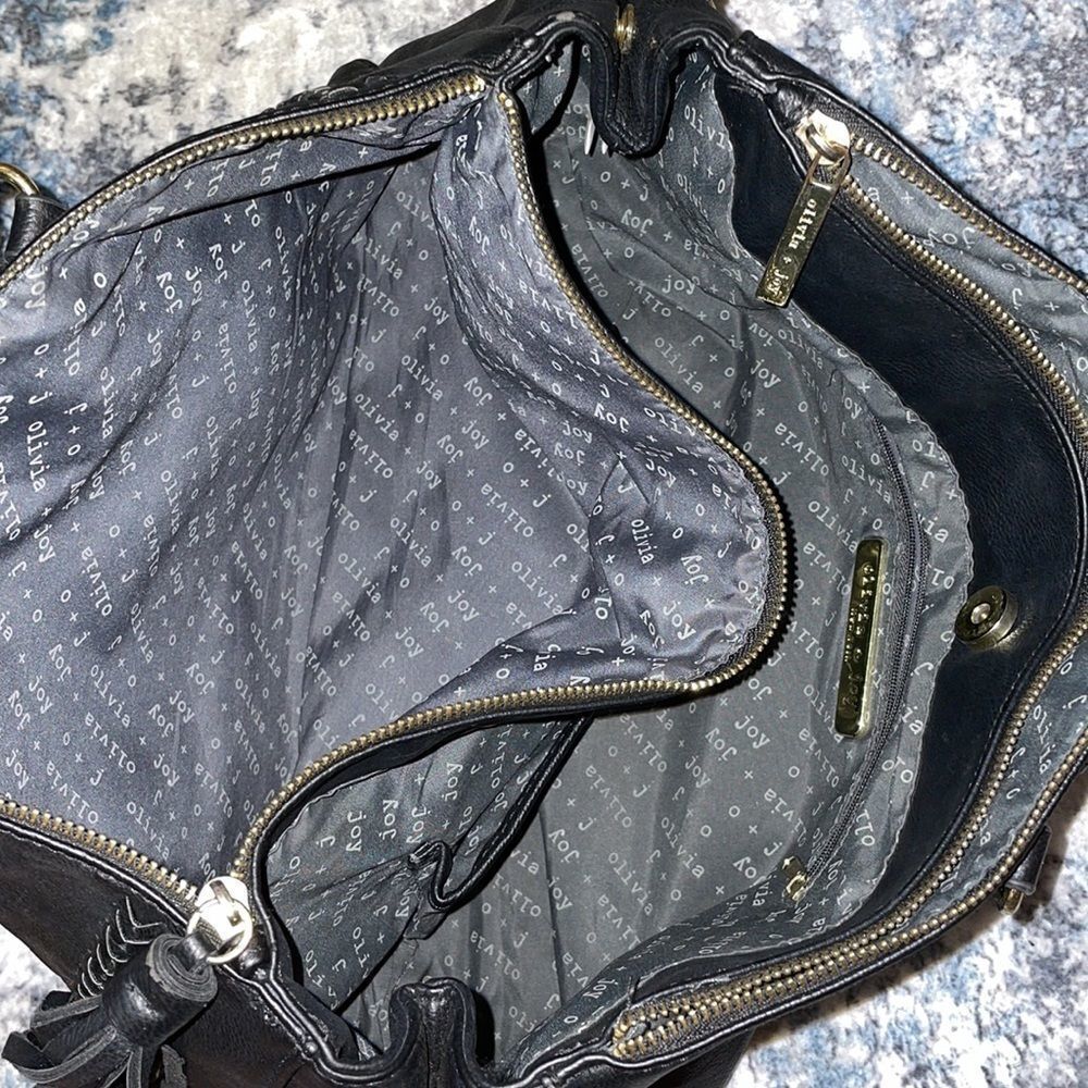 Black Olivia + Joy Bag Tassel Duffle Bag - Picture 4 of 5